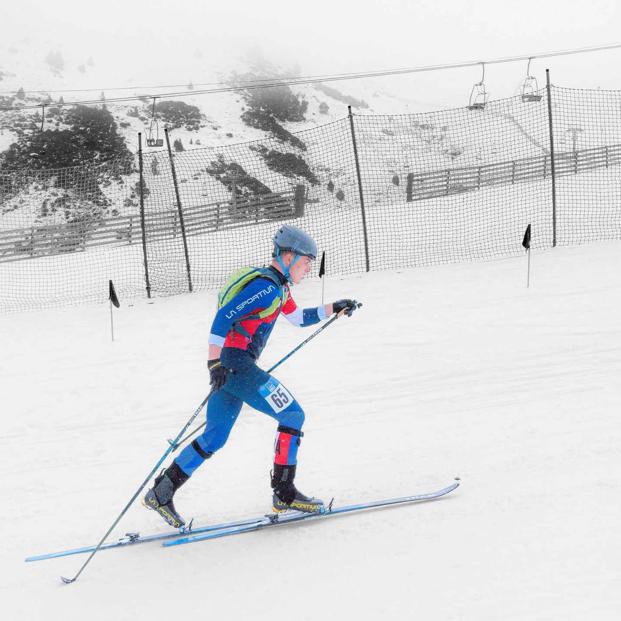David Tourancheau – ski (noir et blanc)