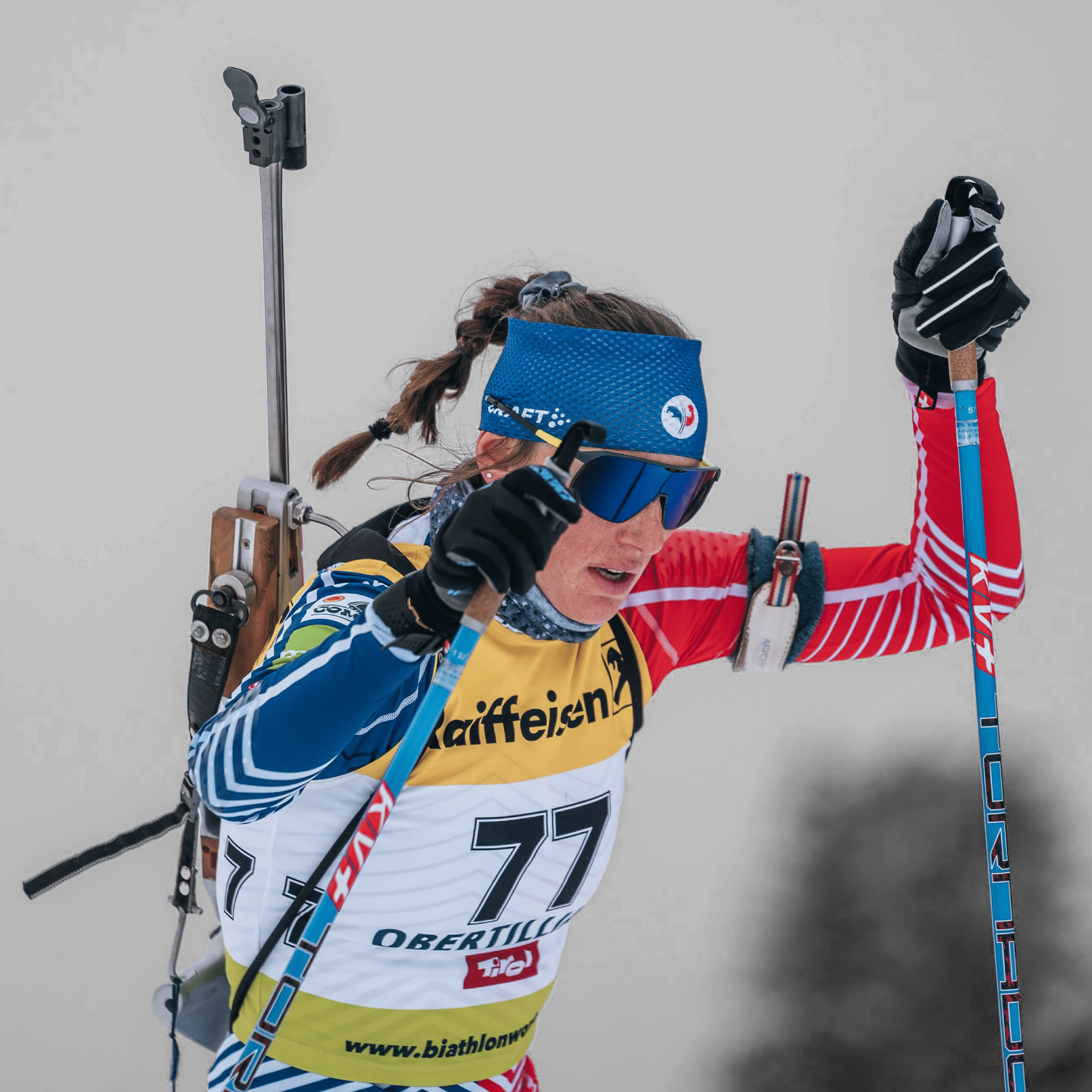 Lisa Siberchicot – biathlon (noir et blanc)