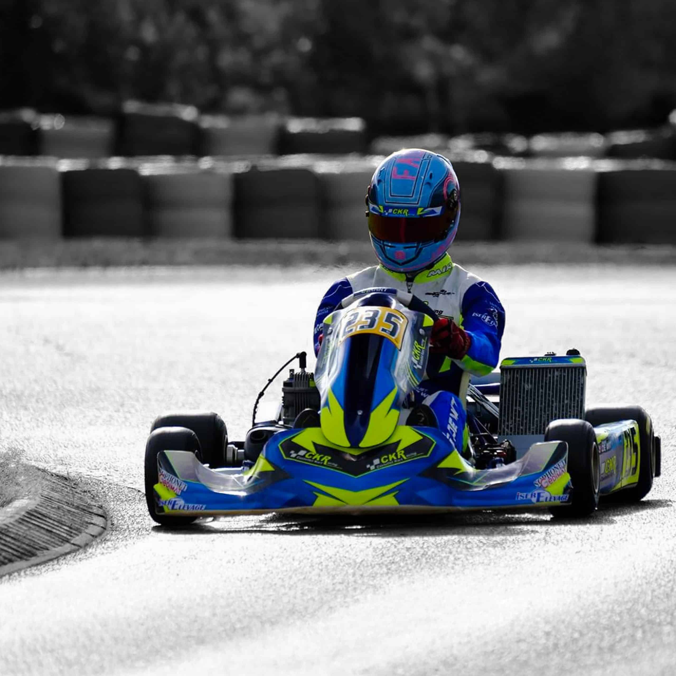 Faust De Wit – karting (noir et blanc)