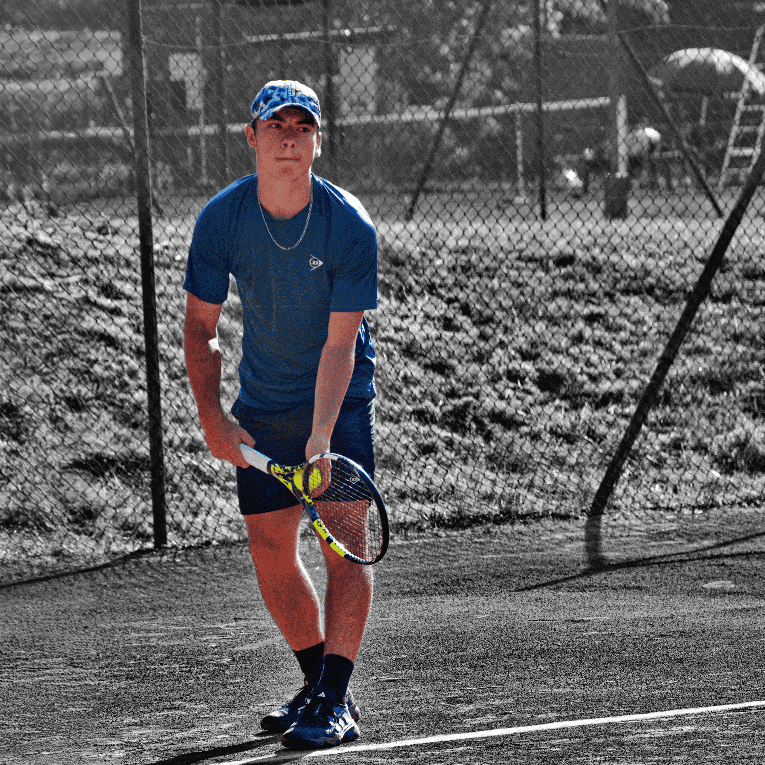 Alban Martin – tennis (noir et blanc)